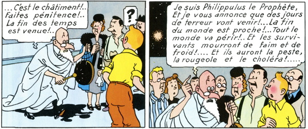 Extrait de "L'île mystérieuse"de Tintin par Hergé (© éditions Moulinsart)